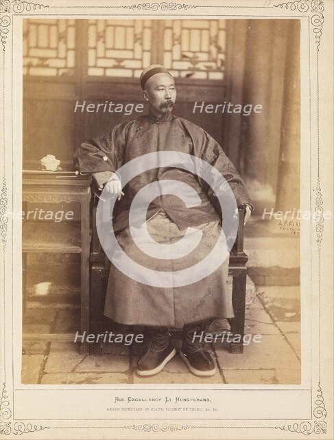 Portrait of Li Hongzhang (1823-1901), 1871. Creator: Fisler, Lorenzo F. (1841-1918).