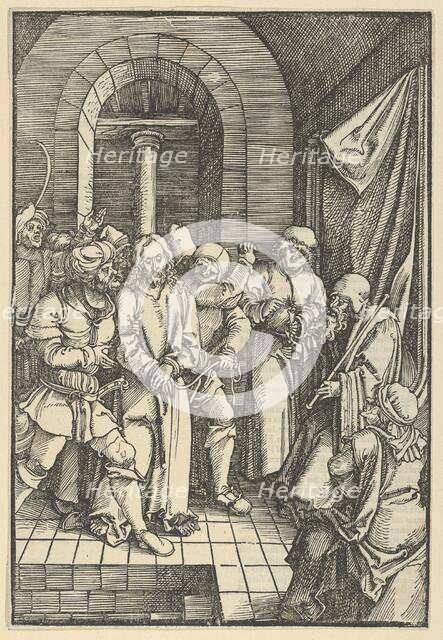 Christ before Annas, from Speculum passionis domini nostri Ihesu Christi, 1507. Creator: Hans Schäufelein the Elder.