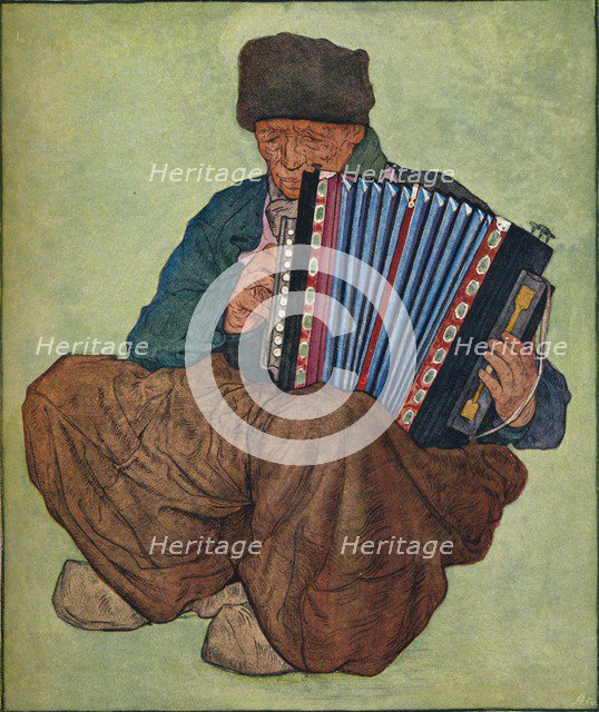 'A Volendam Musician', 19th century. Creator: Nicolaas Wilhelm Jungmann.