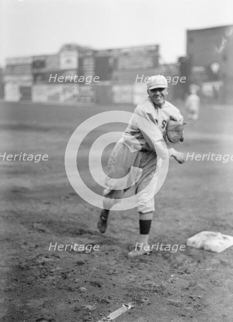 Clyde Engle (Likely), Boston Al (Baseball), 1913. Creator: Harris & Ewing.