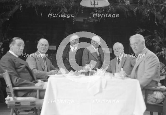 Bohemian Club members, portrait photograph, 1927? Creator: Arnold Genthe.