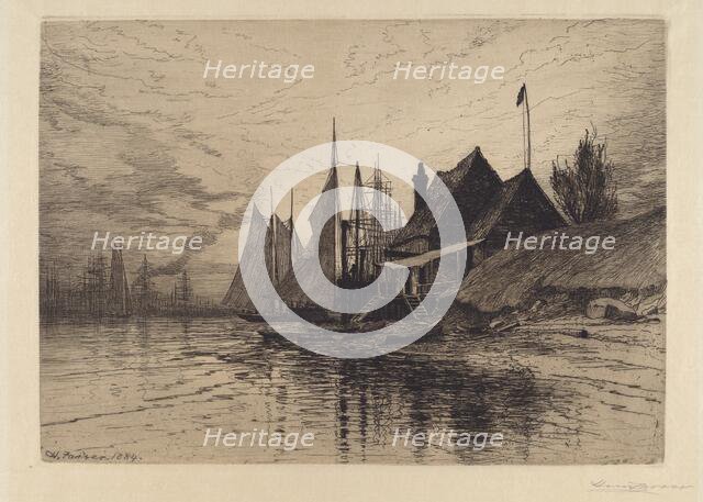 New York Harbor, 1884. Creator: Henry Farrer.