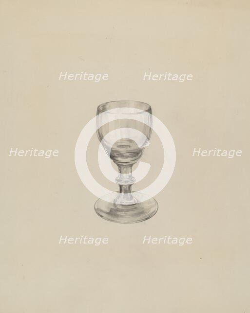 Glass, c. 1936. Creator: Lillian Causey.