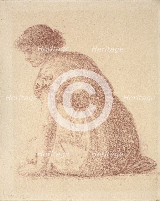 Seated Figure of a Woman, late 19th century. Artist: Sir Edward Coley Burne-Jones.