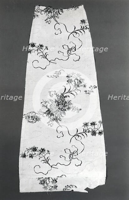 Panel (From a Skirt), Spitalfields, c. 1743. Creator: Anna Maria Garthwaite.