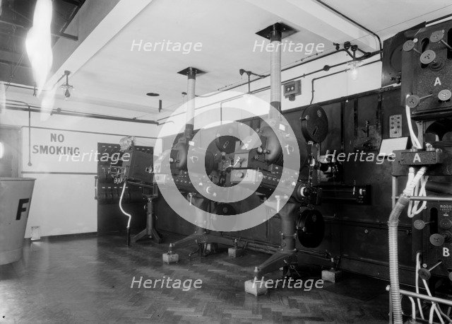Projection box at the Odeon, Haverstock Hill, London, c1934. Artist: TP Bennett & Sons