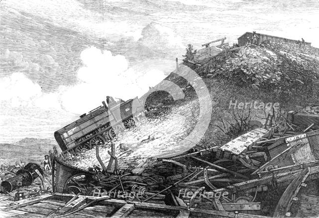 The Disaster on the Great Indian Peninsula Railway: scene of the accident, 1869. Creator: Unknown.