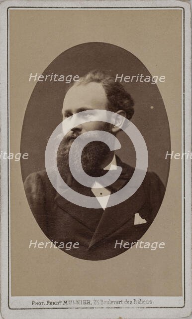 Portrait of the artist Édouard Manet (1832-1883), c. 1870. Creator: Mulnier, Ferdinand (1817-1891).