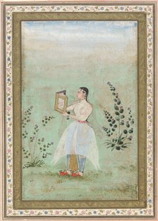Lady with a Portrait of Jahangir, ca. 1603. Creator: Unknown.