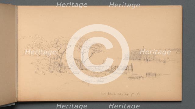 Sketchbook, page 20: "Peak's Island, ME, Sept. 7th, 59", 1859. Creator: Sanford Robinson Gifford (American, 1823-1880).