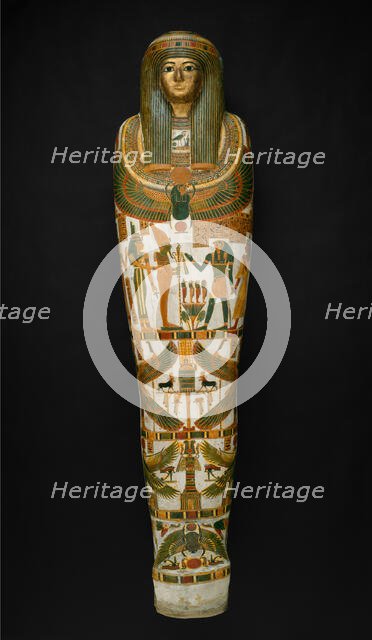 Coffin and Mummy of Paankhenamun, Thebes, Third Intermediate Period, Dynasty 22... Creator: Unknown.