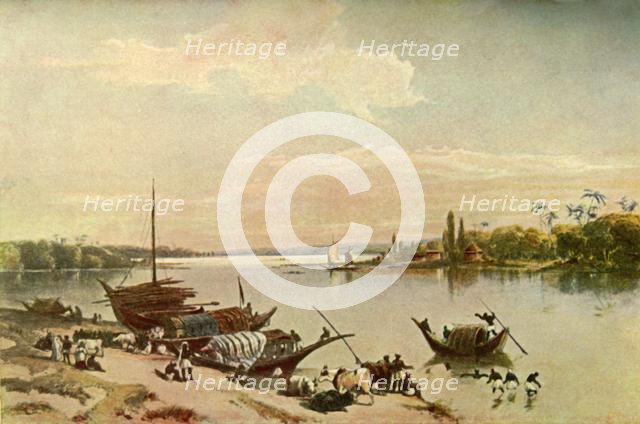 'Barrackpur - On the Ganges Near Calcutta', 1840s, (1901). Creator: Charles Stewart Hardinge.