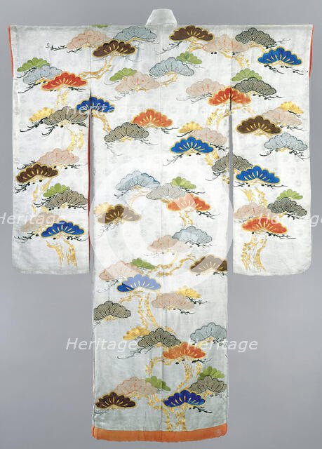 Young Woman's Long Overgarment, Kimono (Uchikake), 1800-1850. Creator: Unknown.