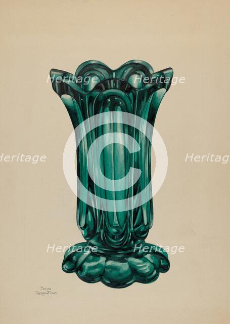 Vase, c. 1937. Creator: John Tarantino.
