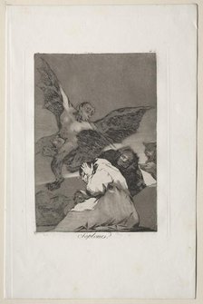 Caprichos: Tale-Bearers-Blasts of Wind. Creator: Francisco de Goya (Spanish, 1746-1828).