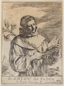 Saint Anthony of Padua. Creator: Guercino.