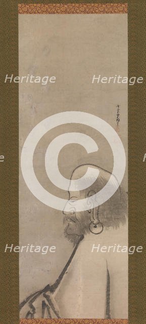 Portrait of Daruma, early 17th century. Creator: Unkoku Togan.