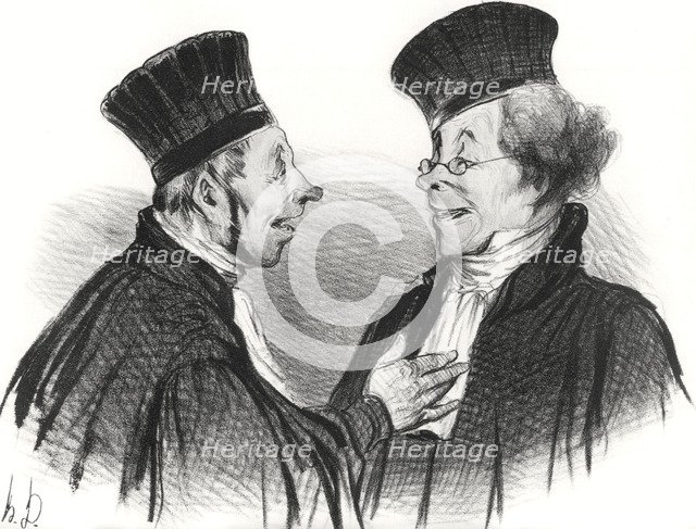 My dear! You fainted... admirably. It really made a lasting impression!, 1838.  Creator: Daumier, Honoré (1808-1879).