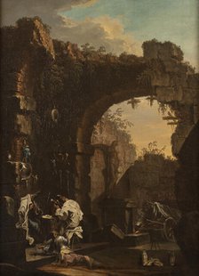 Concert in the Ruins, late 17th-mid-18th century. Creator: Alessandro Magnasco.