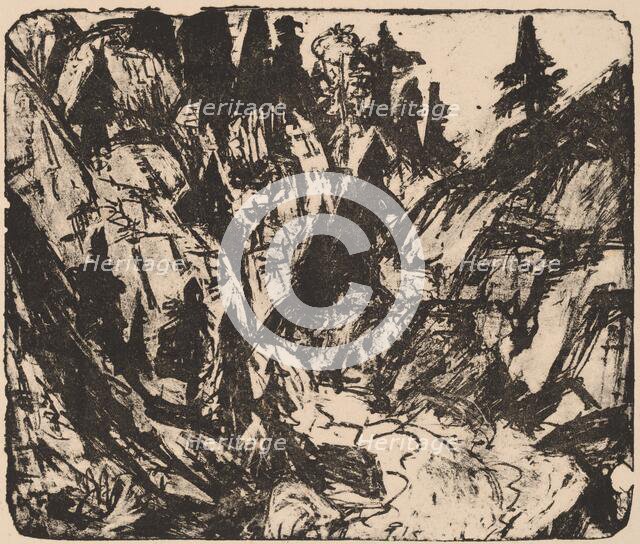 Rocky Stream, 1919. Creator: Ernst Kirchner.