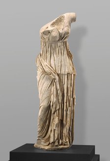 Torso of a Statue of a Draped Figure, possibly a Nymph or Muse, A.D. 1-199. Creator: Unknown.