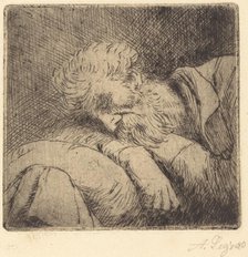 Sleeping Beggar (Mendiant endormi). Creator: Alphonse Legros.