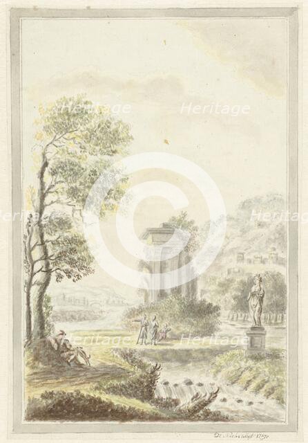 Arcadian landscape, 1770. Creator: D Nachenius.