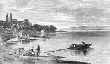 Salmon-fishing on the River Tay: going out, 1862. Creator: Unknown.