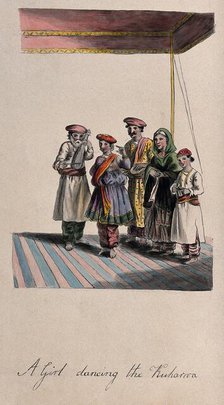 A Girl dancing the Kuharwa, 19th century.  Creator: Unknown.