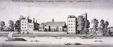 Lambeth Palace, London, 1647. Artist: Wenceslaus Hollar