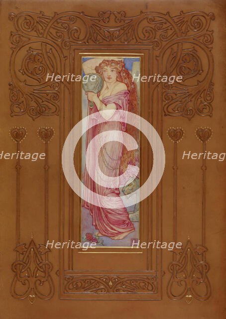 Cover of "Recuyell of the Historyes of Troye", volume 2, 1892.  Creator: Cedric Chivers.