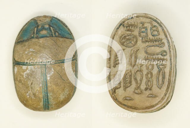 Scarab: Titles, Egypt, Middle Kingdom, Dynasties 11-14 (about 2055-1650 BCE). Creator: Unknown.
