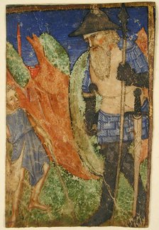 David and Goliath, French, ca. 1400. Creator: Unknown.