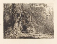 Flooding in the Forest of the Ile Séguin, 1833. Creator: Paul Huet.