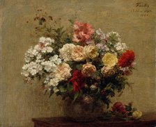 Summer Flowers, 1880. Creator: Henri Fantin-Latour.