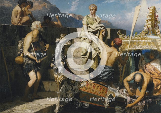 Shipwrecked beggar. Artist: Siemiradzki, Henryk (1843-1902)