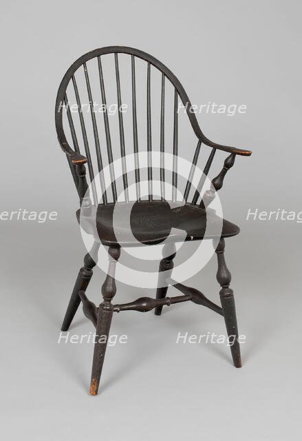 Windsor Armchair, 1752/87. Creator: J.M. Hasbrouck.