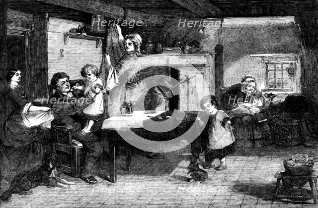 "Home" - painted by T. Faed - from the Flatou Collection, 1858. Creator: Harvey Orrin Smith.