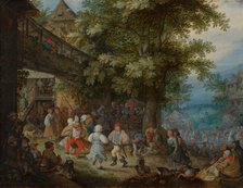 Peasants Dancing outside a Bohemian Inn, 1610. Creator: Roelandt Savery.