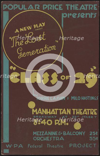 Class of '29, New York, 1936. Creator: Unknown.