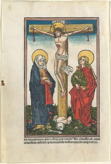 Christ on the Cross with the Virgin and Saint John, 1491. Creator: Unknown.