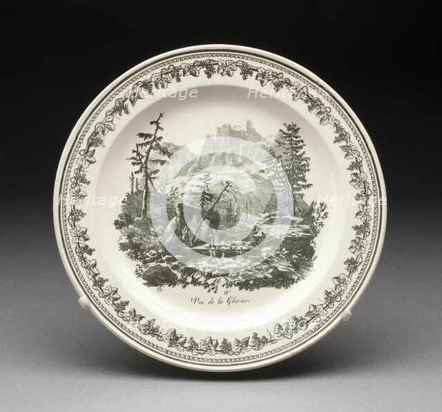 Plate, Creil, 1800/50. Creator: Creil Pottery.