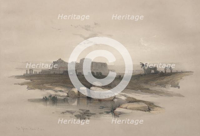 Eleutheropolis or the modern Beit-Jibrin, 1839. Creator: David Roberts (British, 1796-1864).