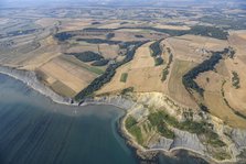 Encombe, an 18 century park with an extensive circuit of carriage rides, Dorset, 2025. Creator: Damian Grady.