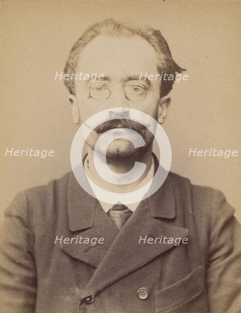 Ledot. Julien. 41 ans, né à Bourges (Cher). Employé. Anarchiste. 1/3/94., 1894. Creator: Alphonse Bertillon.