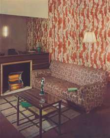 'Corner of a lounge in a London flat by Ian Henderson', c1945. Artist: Unknown.