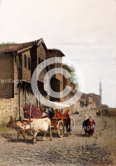 The Kocu Cart, 1870. Artist: Formis (Befani), Achille (1832-1906)