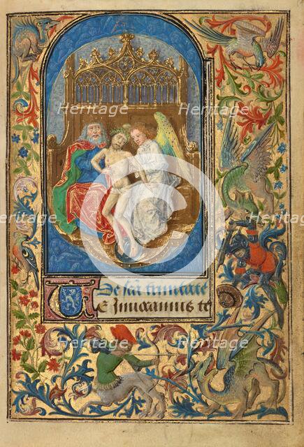 The Trinity; Prayer Book of Charles the Bold, 1469. Creator: Lieven van Lathem.