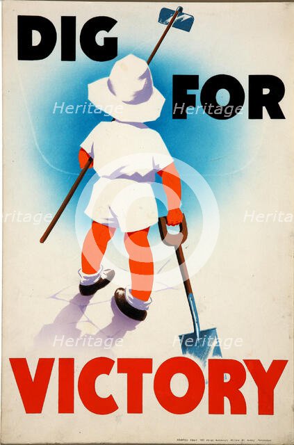 'Dig for Victory', World War II poster, c1939-c1945. Creator: Mary Tunbridge.