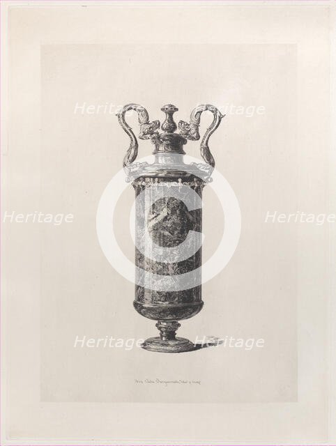 Oriental Jasper Vase, 1864. Creator: Jules-Ferdinand Jacquemart.